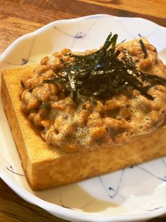 手間なし簡単☆厚揚げ納豆-レシピのメイン写真