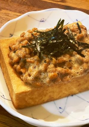 手間なし簡単☆厚揚げ納豆-レシピのメイン写真