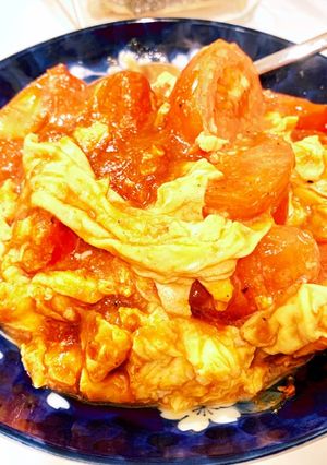 台湾の味・トマトたまご炒め-レシピのメイン写真