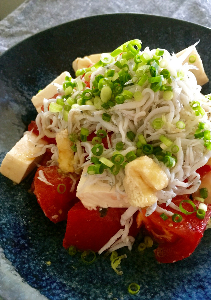 トマトと油揚げの豆腐しらす♩-レシピのメイン写真