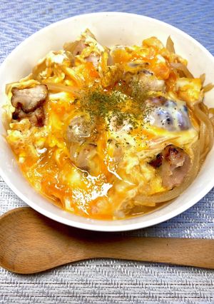 焼鳥使って、親子丼-レシピのメイン写真