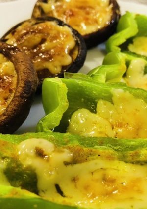 ピーマンと椎茸のカレーマヨグリル＊-レシピのメイン写真
