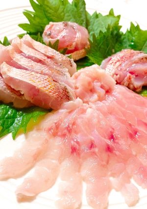 甘鯛の刺身 アマダイの捌き方 松皮造り-レシピのメイン写真