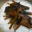 サツマイモの茎、早煮昆布、椎茸の佃煮