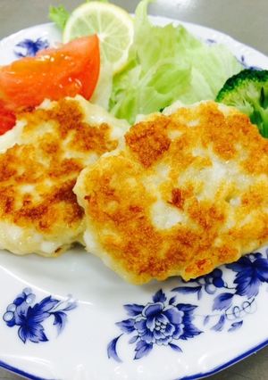 ポテトとイカのハンバーグ-レシピのメイン写真