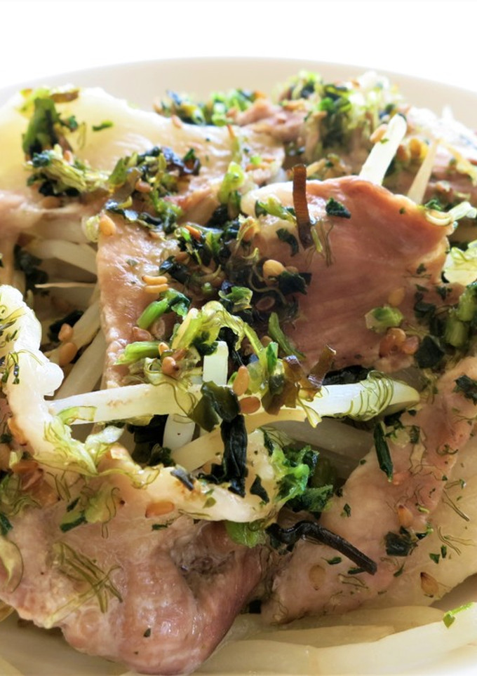 節約おかずレシピ！豚肉ともやしの重ね煮-レシピのメイン写真