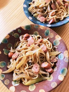 バター香るしめじとウインナーの和風パスタ-レシピのメイン写真