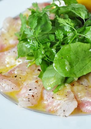 鯛とハーブのカルパッチョ-レシピのメイン写真