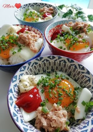 目玉焼きツナ丼-レシピのメイン写真