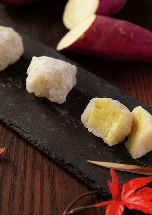 白玉粉なしの簡単和菓子♪さつまいも大福-レシピのメイン写真