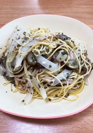ホットクック：バジルスパゲティ-レシピのメイン写真