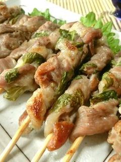 魚焼きグリルで8分☆豚こまで梅しそ串焼き-レシピのメイン写真