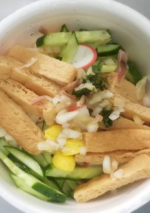 カップ麺で冷やしキツネうどん-レシピのメイン写真
