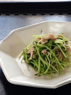 【野菜ソムリエ】豆苗と豚肉のポン酢炒め-レシピのメイン写真