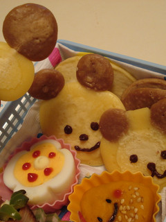 くまさんのホットケーキ弁当♪キャラ弁に-レシピのメイン写真
