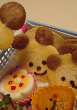 くまさんのホットケーキ弁当♪キャラ弁に-レシピのメイン写真