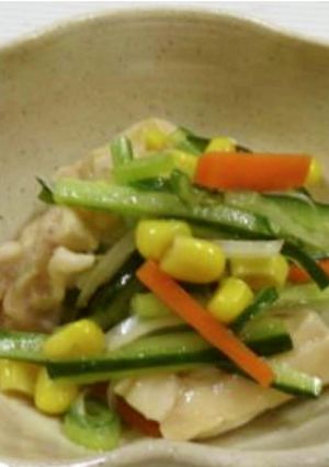 【なんたん・かんたん】蒸し鶏の中華和え-レシピのメイン写真