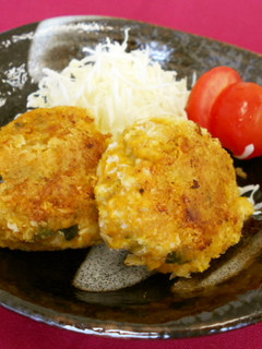 【給食】かぼちゃの焼きコロッケ-レシピのメイン写真