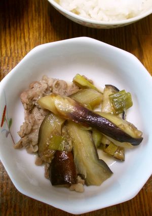 なすと豚肉の甘辛炒め煮-レシピのメイン写真