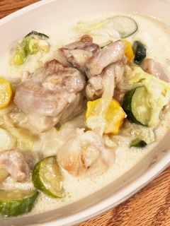 野菜たっぷり☆鶏モモのクリーム煮-レシピのメイン写真