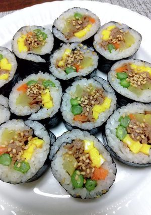 キンパ(食べやすい、ミニキンパです)-レシピのメイン写真