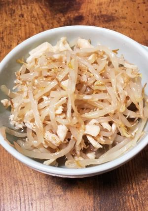 おつまみに！もやしとチキンのレンジナムル-レシピのメイン写真