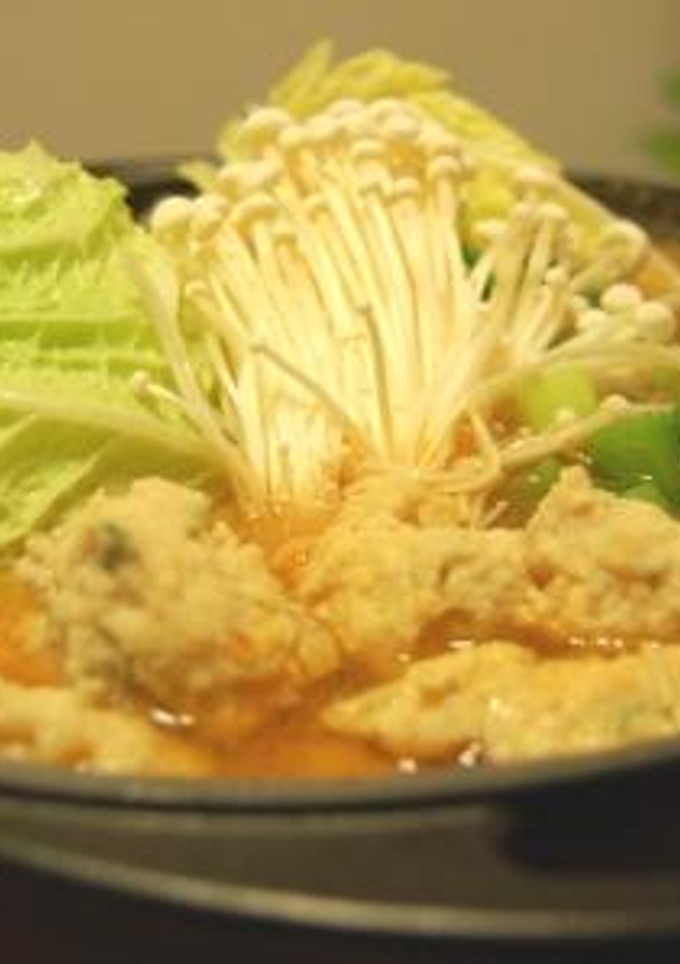 もちもち美味しい鶏だんご（鍋、スープ用）-レシピのメイン写真