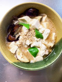 豚こまさっぱり梅の照り煮味麻婆豆腐茄子-レシピのメイン写真