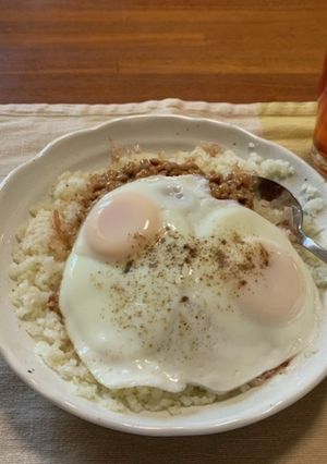 カリフラワーライスの目ん玉納豆丼-レシピのメイン写真