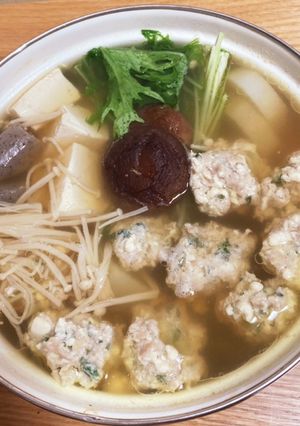 簡単大葉の鶏団子鍋-レシピのメイン写真