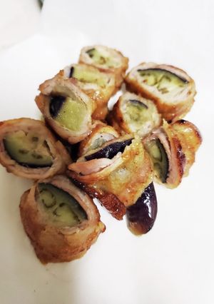 豚バラの茄子とリンゴの照り焼き風-レシピのメイン写真