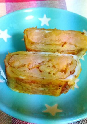 タラモサラダ入り卵焼き-レシピのメイン写真