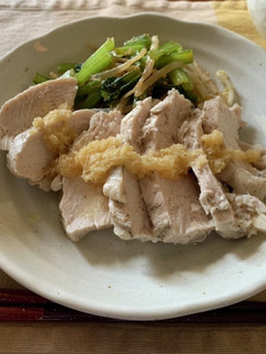 レンチン蒸し鶏-レシピのメイン写真