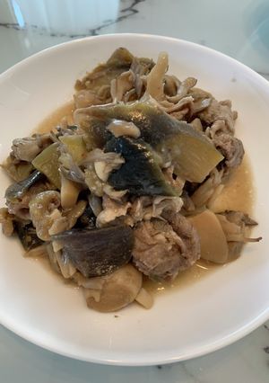 ホットクックで　豚肉のさっぱり炒め煮-レシピのメイン写真