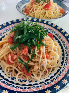 切って混ぜるだけ★トマトツナパスタ-レシピのメイン写真