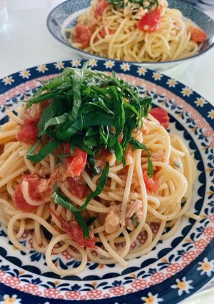 切って混ぜるだけ★トマトツナパスタ-レシピのメイン写真