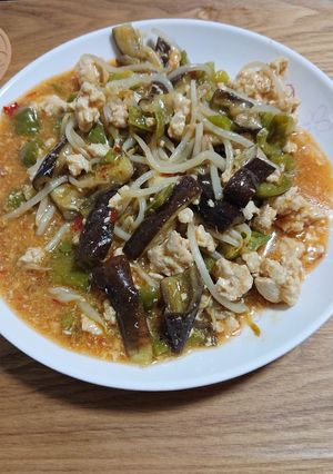 夏野菜と麻婆茄子。レンジ調理。-レシピのメイン写真