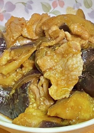 火を使わずに・茄子と豚バラ肉の中華炒め？-レシピのメイン写真
