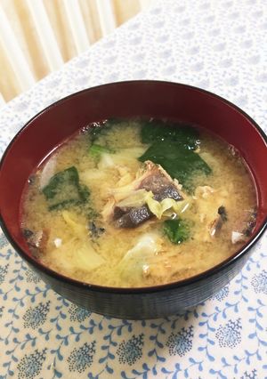 栄養たっぷり☆サバのお味噌汁-レシピのメイン写真