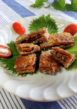 高野豆腐のベジ挟みフライ【ヴィーガン】-レシピのメイン写真