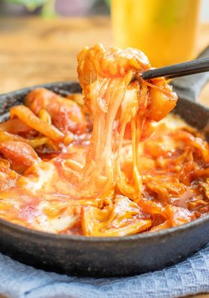 スキレットで塩こうじチーズタッカルビ★-レシピのメイン写真