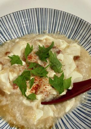 豆腐と梅干しのオートミールリゾット-レシピのメイン写真