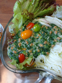 モロヘイヤサラダそうめん-レシピのメイン写真