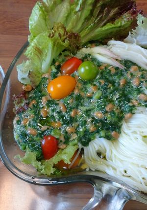 モロヘイヤサラダそうめん-レシピのメイン写真