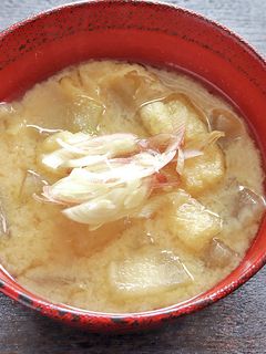 冬瓜とみょうがの味噌汁-レシピのメイン写真