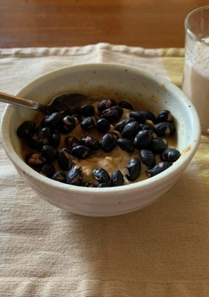 きな粉と黒大豆のオーバーナイトオーツ-レシピのメイン写真