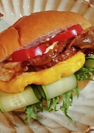 僕にもできた【蒲焼鶏でサンドイッチ】-レシピのメイン写真