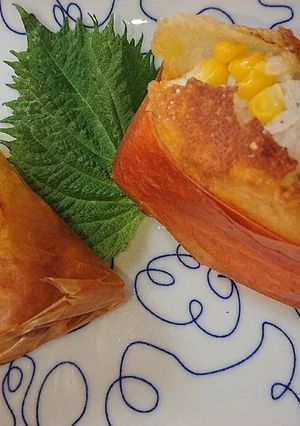 コーンとチーズのベジート巻きおにぎり-レシピのメイン写真