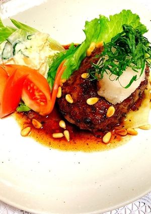 マカ入り和風おろしハンバーグステーキ-レシピのメイン写真
