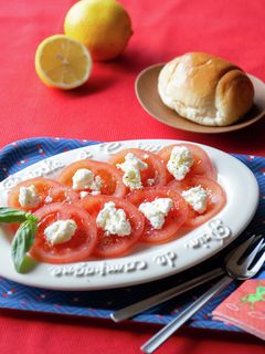 手作りチーズでカプレーゼ風-レシピのメイン写真